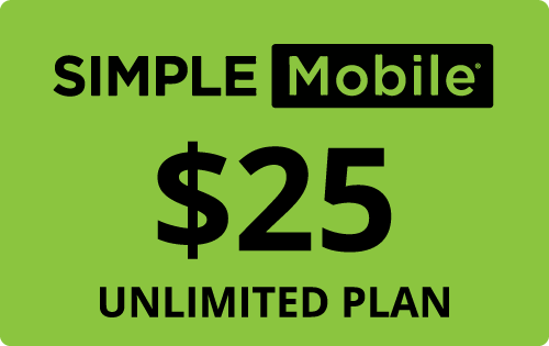 Simple Mobile $ 25/Monat Nachfüllpin, unbegrenztes Sprechen, Text & 3 GB Daten! - Bild 1 von 1