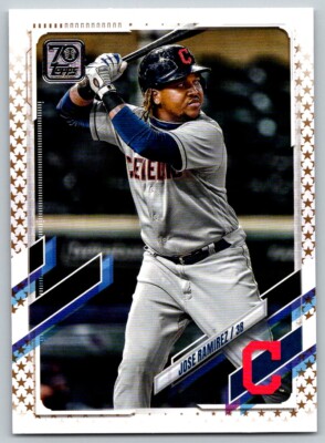 2021 SERIES 2 GOLD STAR PARALLEL JOSE RAMIREZ CLEVELAND INDIANS #360 PARALLEL
