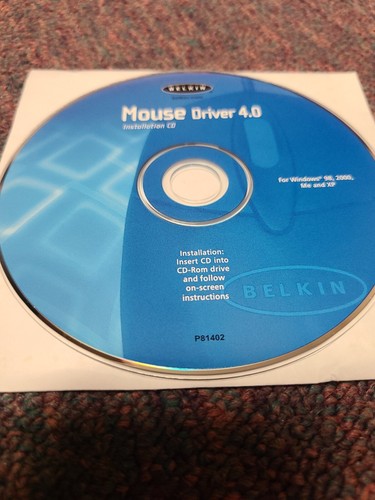 Belkin Mouse Driver 4.0 Installation CD-Rom/ Windows 98, 2000 ME & XP/ P-81402 - Picture 3 of 7