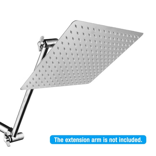 12Inch Replacement Shower Head Chrome Stainless Steel Bath Rainfall Shower Head - Picture 8 of 8