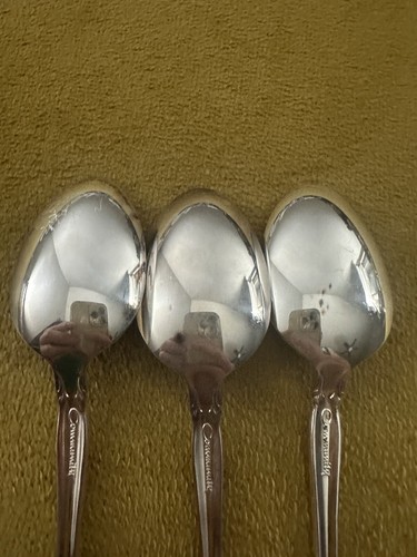 Set Of 3 Oneida Community Silverplate Silver Artistry Teaspoons Floral Vintage - Picture 6 of 6