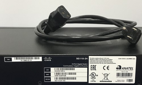 CISCO SG110-24 24-PORT GIGABIT POE SWITCH TESTED 5/24 PORTS ARE NOT WORKING - Picture 5 of 5