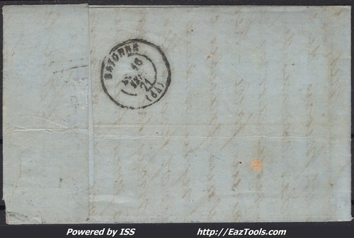 FRANCE N° 37+42B SUR LETTRE GC 2795 PAU BASSES PYRENEES + CAD DU 15/09/1871 - Picture 2 of 2