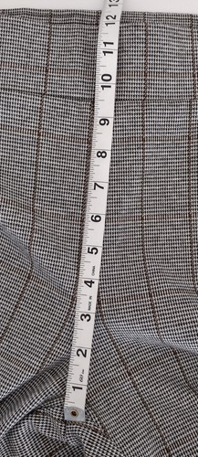 Loft Plus Pants Women's Size 18 Black, White, & Brown Plaid Houndstooth Dress - Picture 8 of 10