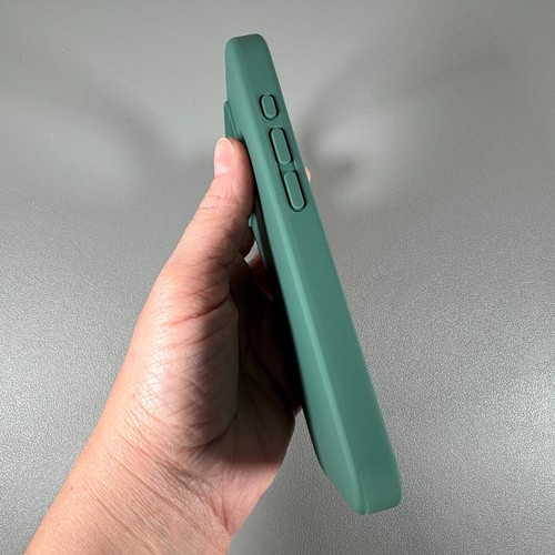 Case for iPhone 15 Pro - Midnight Green | Liquid Silicone | Magnetic | Cool Frog - Picture 7 of 16