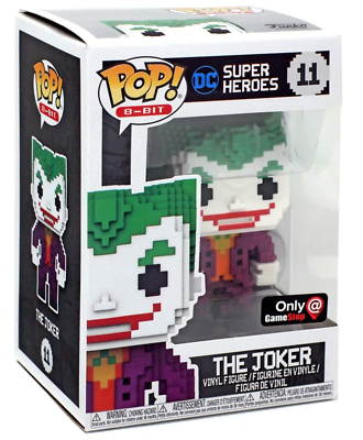 New Funko Pop! 8-Bit The Joker #11 DC Superheroes Game Stop