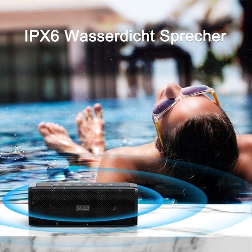 SCIJOY HFD-X3 Bluetooth Lautsprecher tragbar (Port. IPX6 Waterproof TWS Speaker) - Bild 4 von 7