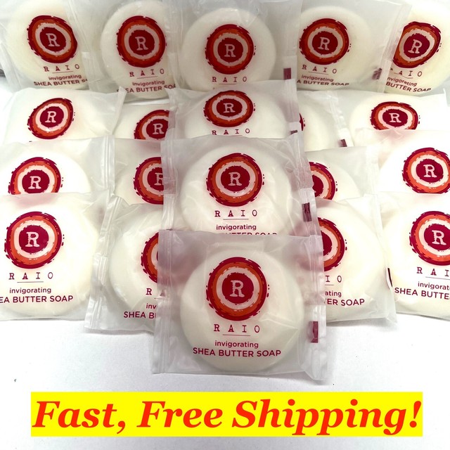 Raio Face & Body Travel Soap Invigorating Shea Butter 20 Bars .8oz Comfort Hotel Raio Face & Body Travel Soap Invigorating Shea Butter 20 Bars .8oz Comfort Hotel