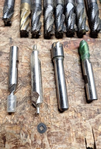 End Mill Bits Lot Center Drill Roughing Garr Dormer Used 19 Pcs. Carbide - Picture 3 of 11