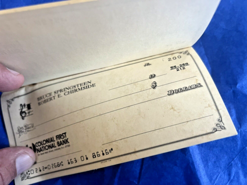 Bruce Springsteen - His Personal Blank Check Book 1979 with 10 Checks - Picture 3 of 6