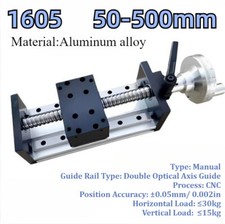 Linear Rail Guide Slide Stage Table& Manual Handwheel Actuator Ball Screw Motion