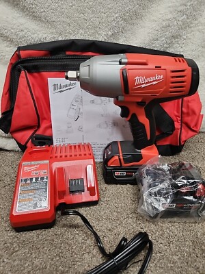 Milwaukee 2663-22 18-Volt 1/2  Impact Wrench Set With Friction Ring 2-4.0Ah New!