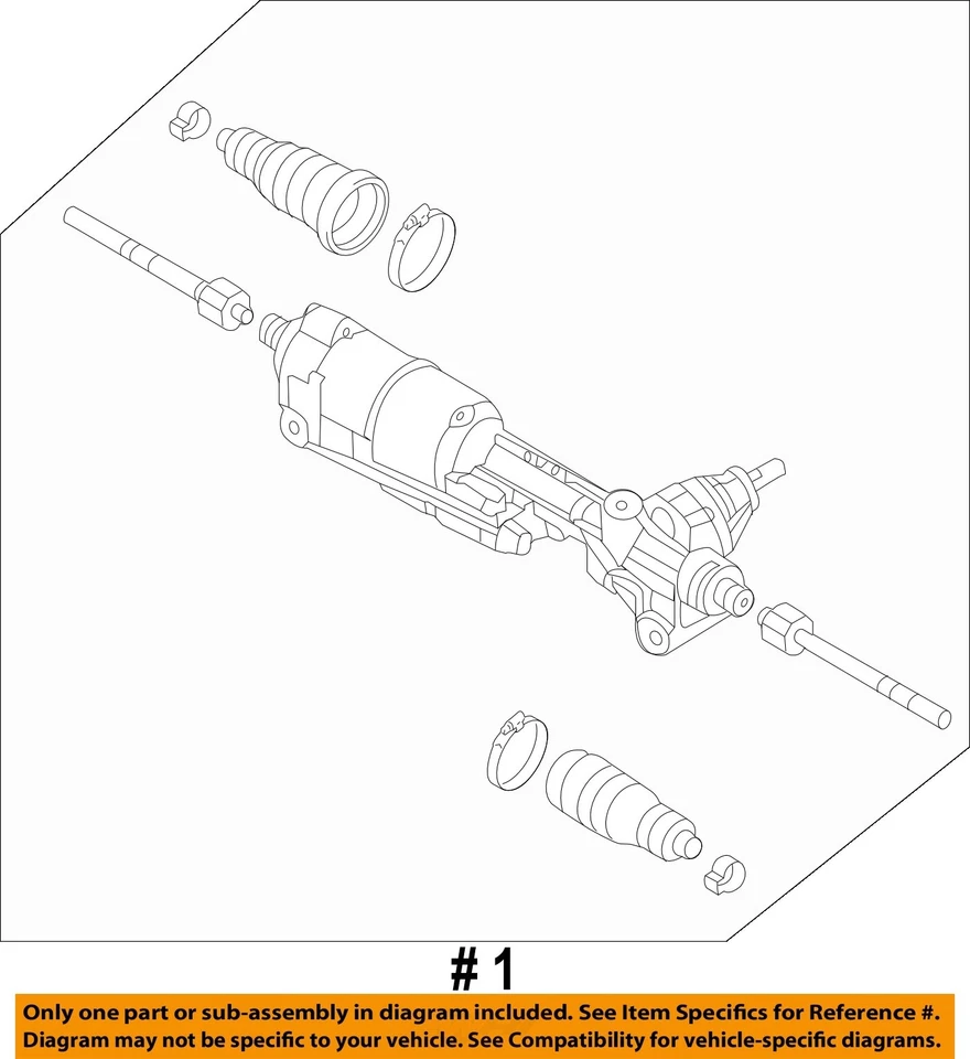 Used Rack and Pinion Assembly fits: 2013 Audi A6 Power Rack and Pinion electric - Image 4 of 4