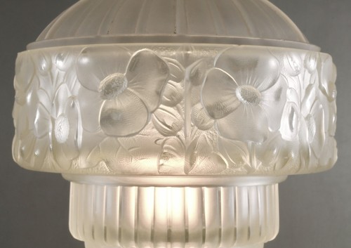 GEORGES LELEU : FRENCH 1930 ART DECO TABLE LAMP .. Hanots 1925 muller daum era - Picture 5 of 19