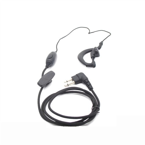 G-shape M Plug Walkie Talkie Headset Earpiece w/Mic PTT For Motorola Radio New - Zdjęcie 4 z 9