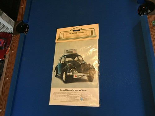 PRICEDROP VW Beetle Vintage Ad Gallery Nostalgic Advertising Collection A3 Vinyl - Picture 2 of 5