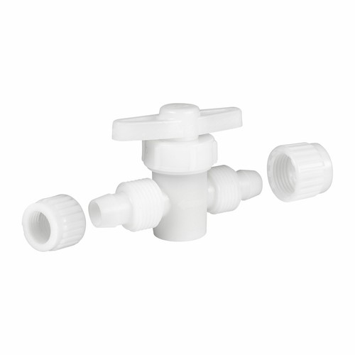 RecPro Flair It RV Plumbing Fittings Straight Stop Valve 0.5