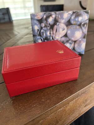 ladies red genuine Rolex box 14.00.08 great condition w