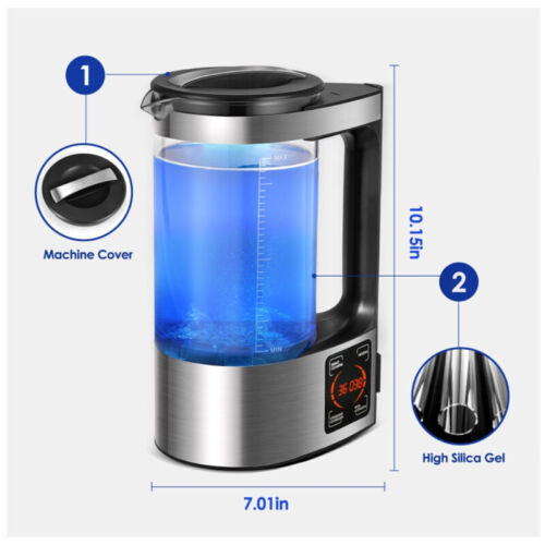 Wasserstoff Wassergenerator Wasser Ionisator Wasserstoffreiche mit LED-Screen 2L - Bild 4 von 11