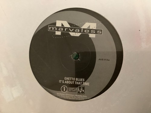 Marvaless – Ghetto Blues / It's About That Time Rap VINYL 12" single Piranha - Picture 2 of 4