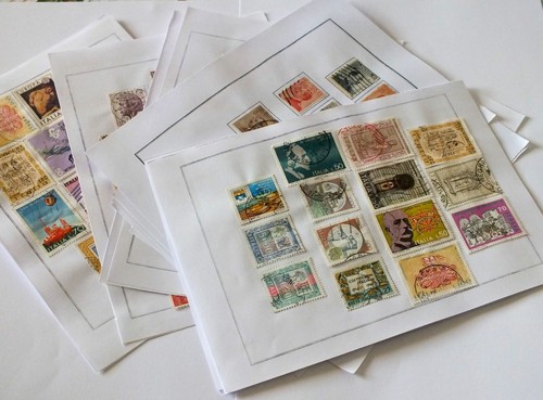 Konvolut 20 Bogen gebrauchte Briefmarken aus Italien Schweiz - Bild 1 von 11