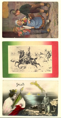 ITALY 1914/1918 -WW I - 6 x PPC / PS CARD -CENSORS - MOST VF @2 - Picture 2 of 4