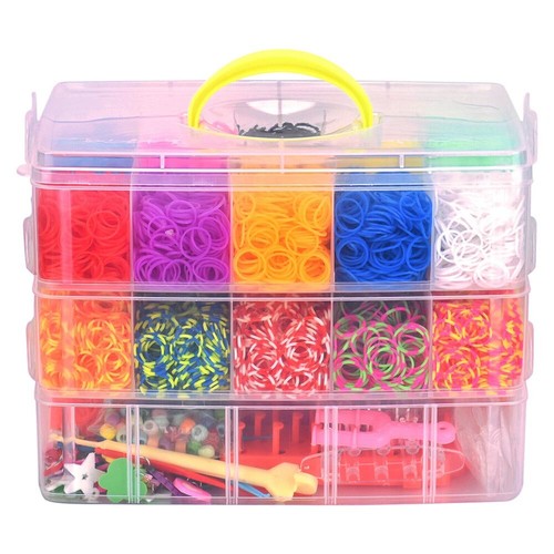 Loom Bänder Gummibänder Set Gummi Armbänder Armbänder Loops Gummis Loom Bänder - Bild 16 von 16