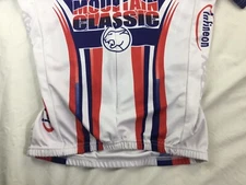 Used Vomax Size Small S Cycling Jersey Cougar Mountain Classic 3/4 zip front