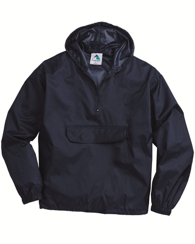 Augusta Sportswear Packable Half-Zip Pullover Jacket 3130 S-2XL Hooded Rain Coat - Picture 3 of 11