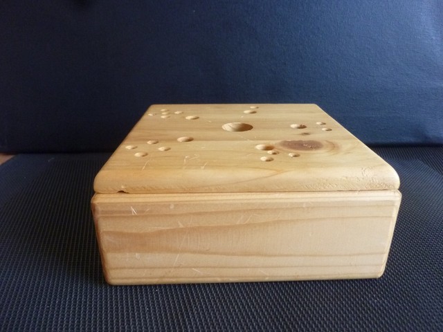 Holzspielzeug: Waldorf Holzkasten Natur – Würfel – Steckspiel - Ergotherapie Holzspielzeug: Waldorf Holzkasten Natur – Würfel – Steckspiel - Ergotherapie