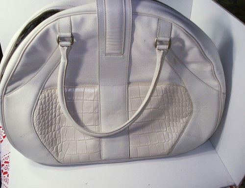 Sac d'embarquement Samsonite BLK Label ALEXANDER McQueen cuir toile bagages OFF WH