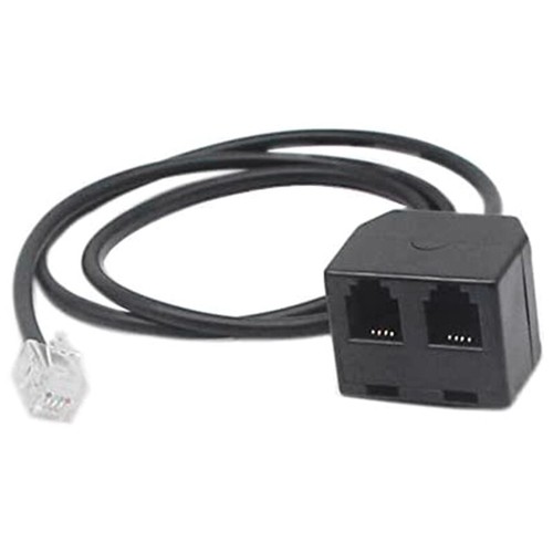 RJ9 Adapter Splitter Cord 2 Female To 1 Male RJ9 4P4C Extension - Afbeelding 6 van 8