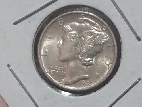 1945 P Mercury Dime último año de emisión alta calidad - Imagen 5 de 6