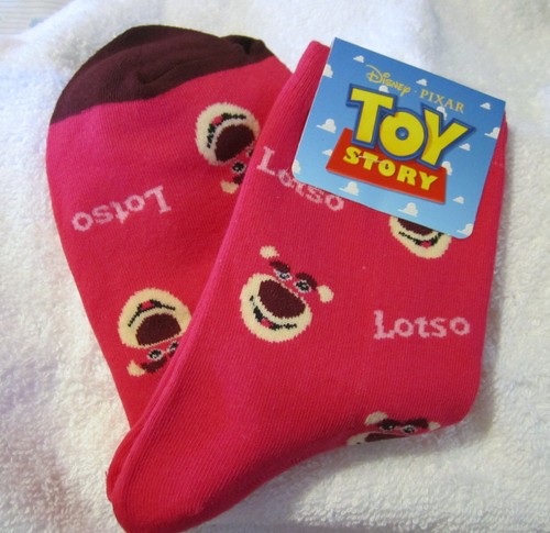 Lotso Socks Toy Story Pink - Womens Girls Unisex - Picture 1 of 4