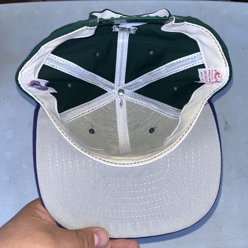 Augusta Greenjackets Minor League Baseball Vintage 90s New Era Snapback Hat USA - Picture 7 of 10