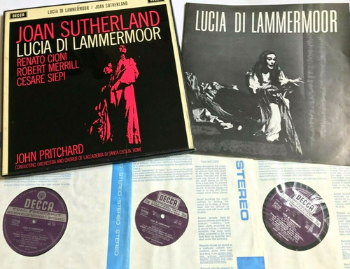 Donizetti - Lucia di Lammermoor - Joan Sutherland Pritchard Decca Box SET 212-4 - Picture 2 of 11