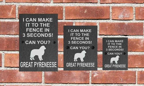 Letrero de puerta de pizarra para perros puedo llegar a la cerca 3 tamaños TODAS LAS RAZAS DISPONIBLES D-L - Imagen 20 de 34