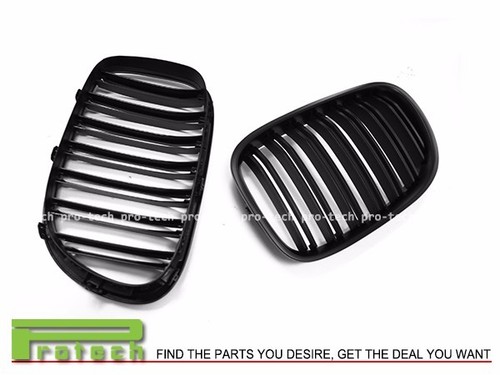 MATTE BLACK 2008-2015 BMW F01 F02 7-SERIES FRONT GRILLE 730d 740i 750i M Style - Picture 2 of 2