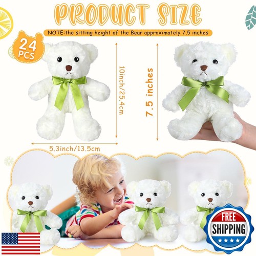 Hungdao 24 Pcs Bear Bulk Plush Stuffed Animals 10 Inch Cute Soft Stuffed Bear - Picture 2 of 5