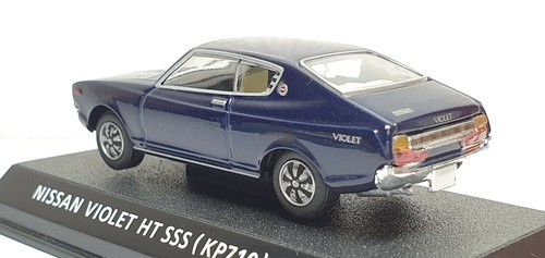 1/64 Konami 1973 NISSAN VIOLET HT SSS BLUE diecast car model - Picture 3 of 3