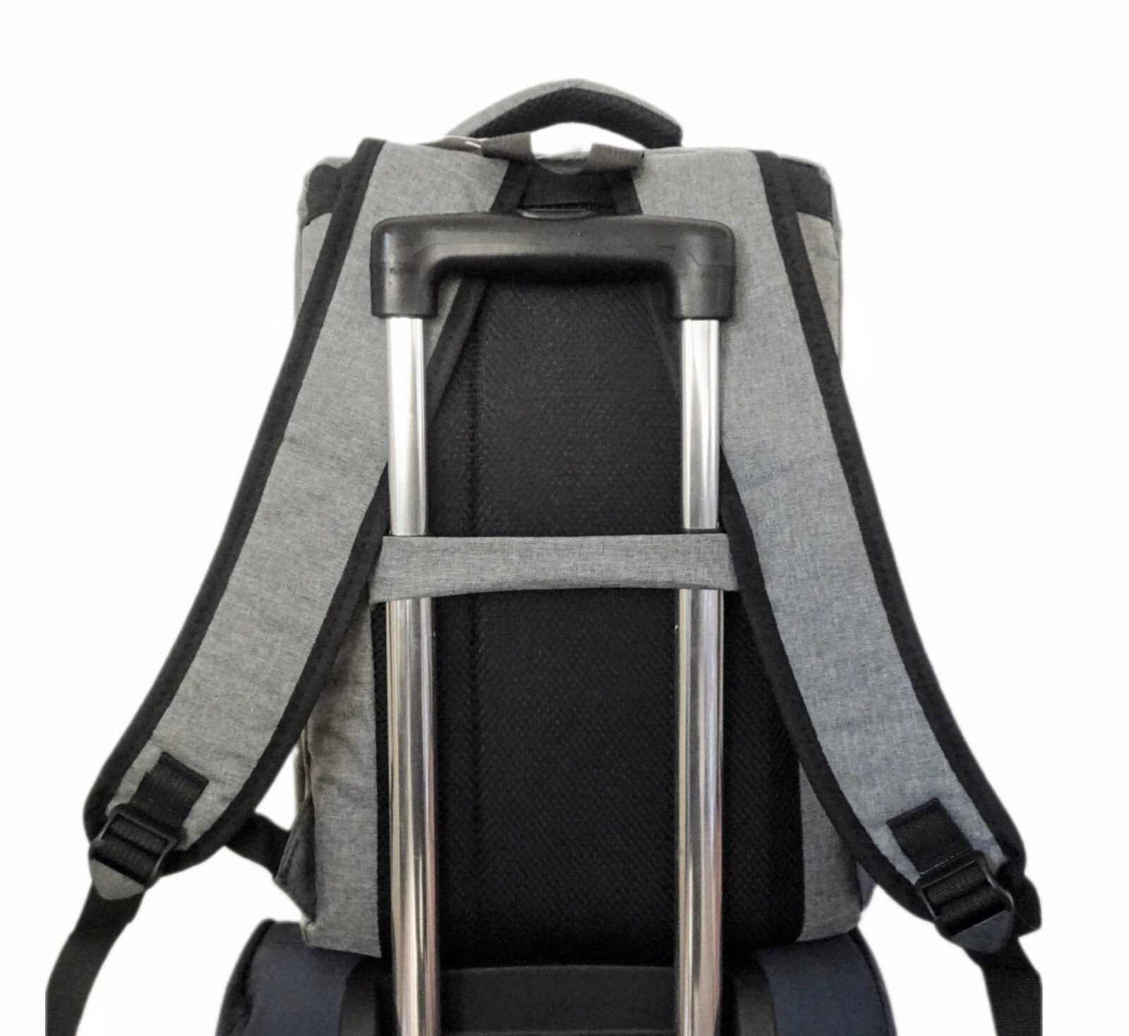 Zaino grigio viaggio 40x20x25 cm. Zaino piccolo Ryanair, Wizzair Easyjet - Foto 4 di 7