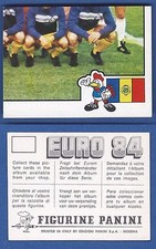 PANINI EURO 84 FOOTBALLERS FIGURE - NEW/NEW - N.185 TEAM - ROMANIA