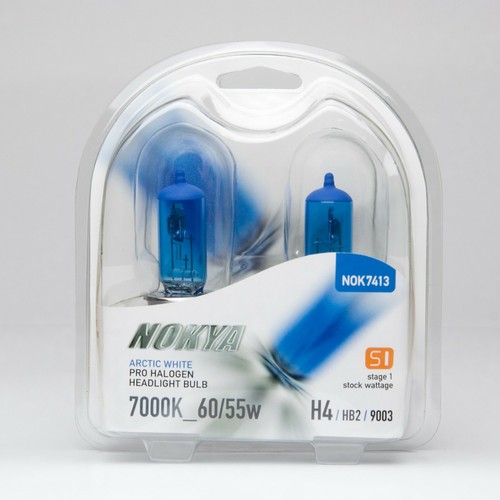 Nokya 7000K White 9003 HB2 H4 Nok7413 60/55W Two Bulbs Head Light Dual Beam Lamp - Picture 2 of 12