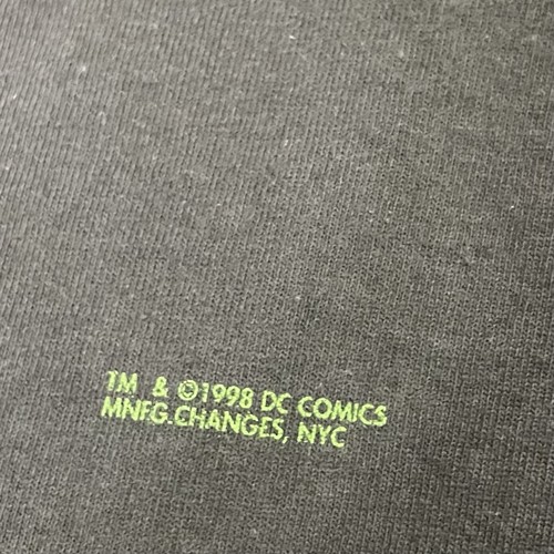 Vintage Y2K Superman tarnfarbenes schwarzes T-Shirt DC Comics Warner Bros hergestellt in den USA Medium - Bild 5 von 8
