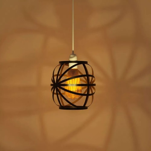 Ceiling Light Shade Geometric Pendant Lampshade Lamp Industrial Cage Vintage - Picture 40 of 63