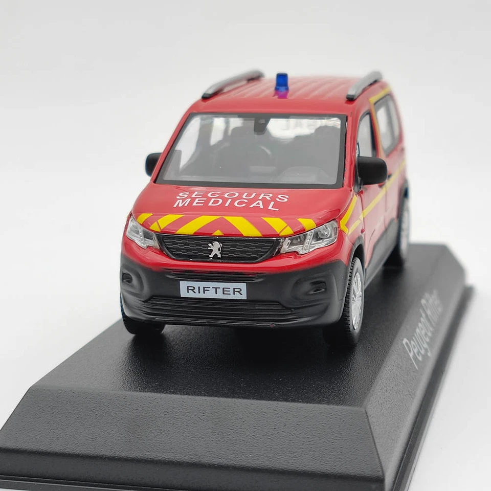 Norev 1/43 Peugeot Rifter Secours Medical Red Diecast Models Car Christmas Gift - Image 4 of 4