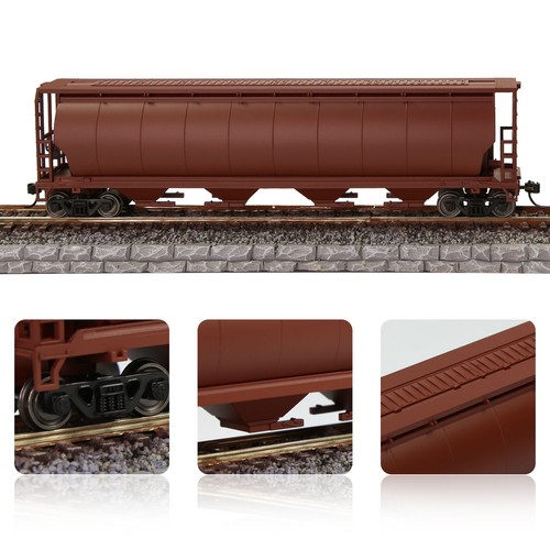Evemodel Trains HO Scale 1:87 Cylindrical Covered Grain Hopper Car Rolling Stock - Picture 11 of 19
