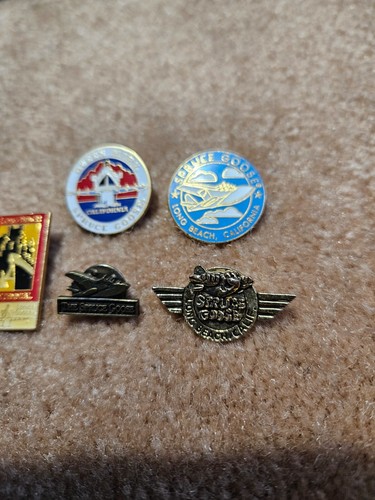 Lot of 5 Queen Mary Spruce Goose Long Beach California Travel Souvenir Pin - Picture 2 of 3