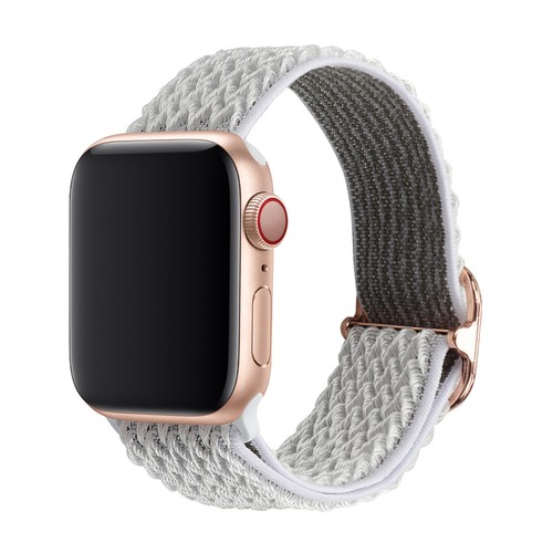 Correa de reloj elástica con textura de nailon para Apple Watch 42/44/45/46/49/38/40/41 mm - Imagen 14 de 61