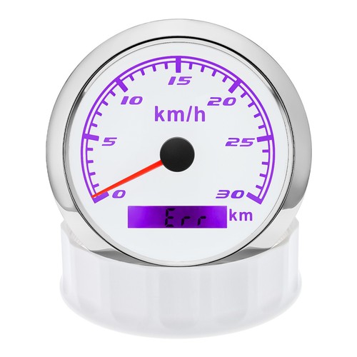 85mm weißes GPS Geschwindigkeitsmesser 0-30km/h Messgerät für Bootswagen Lkw - Bild 6 von 15